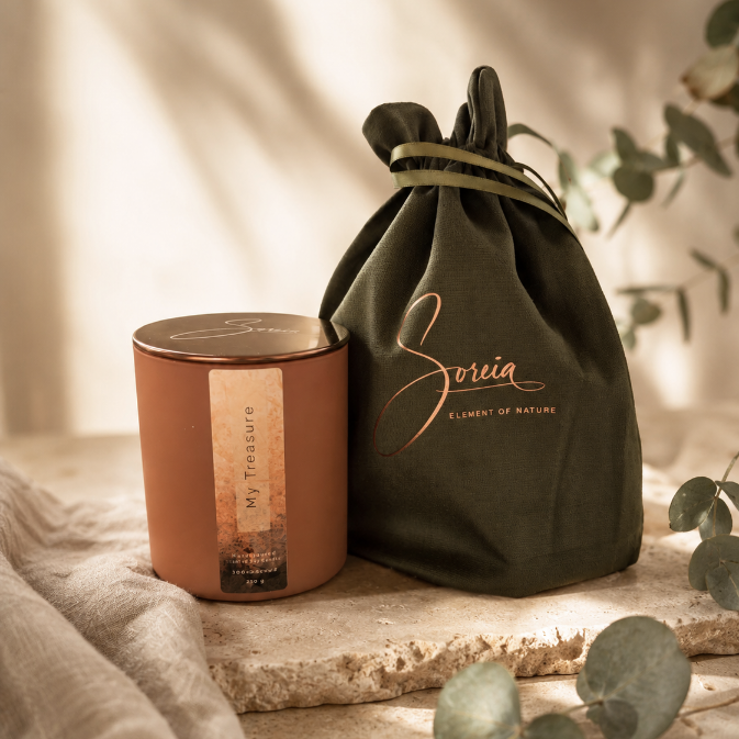 My Treasure – Handgjort doftljus i 100 % sojavax, 250 g