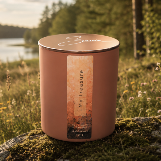 My Treasure – Handgjort doftljus i 100 % sojavax, 250 g