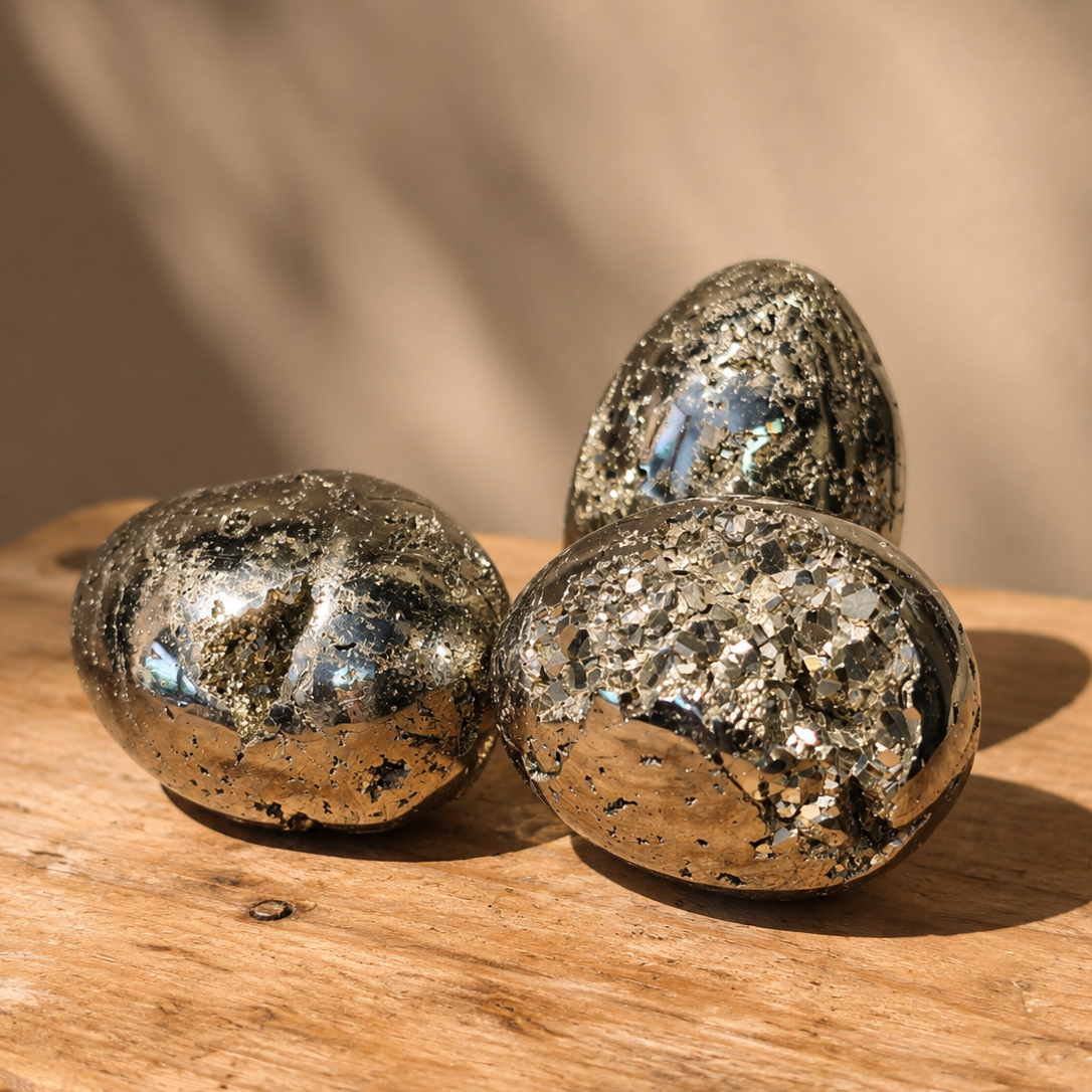 Pyrit, ägg