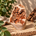 Rosa Ametist med Druzy